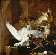 Jan Baptist Weenix Still Life with a Dead Swan France oil painting artist